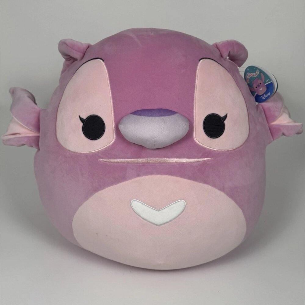 New! Squishmallows Original Disney 20” Lilo & Stitch Plush Angel Pink Color NWT!